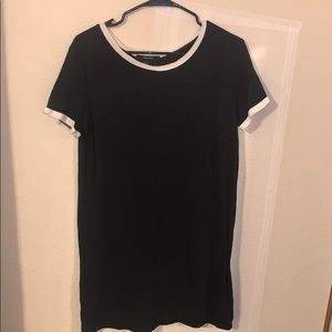 Black & White T-Shirt Dress